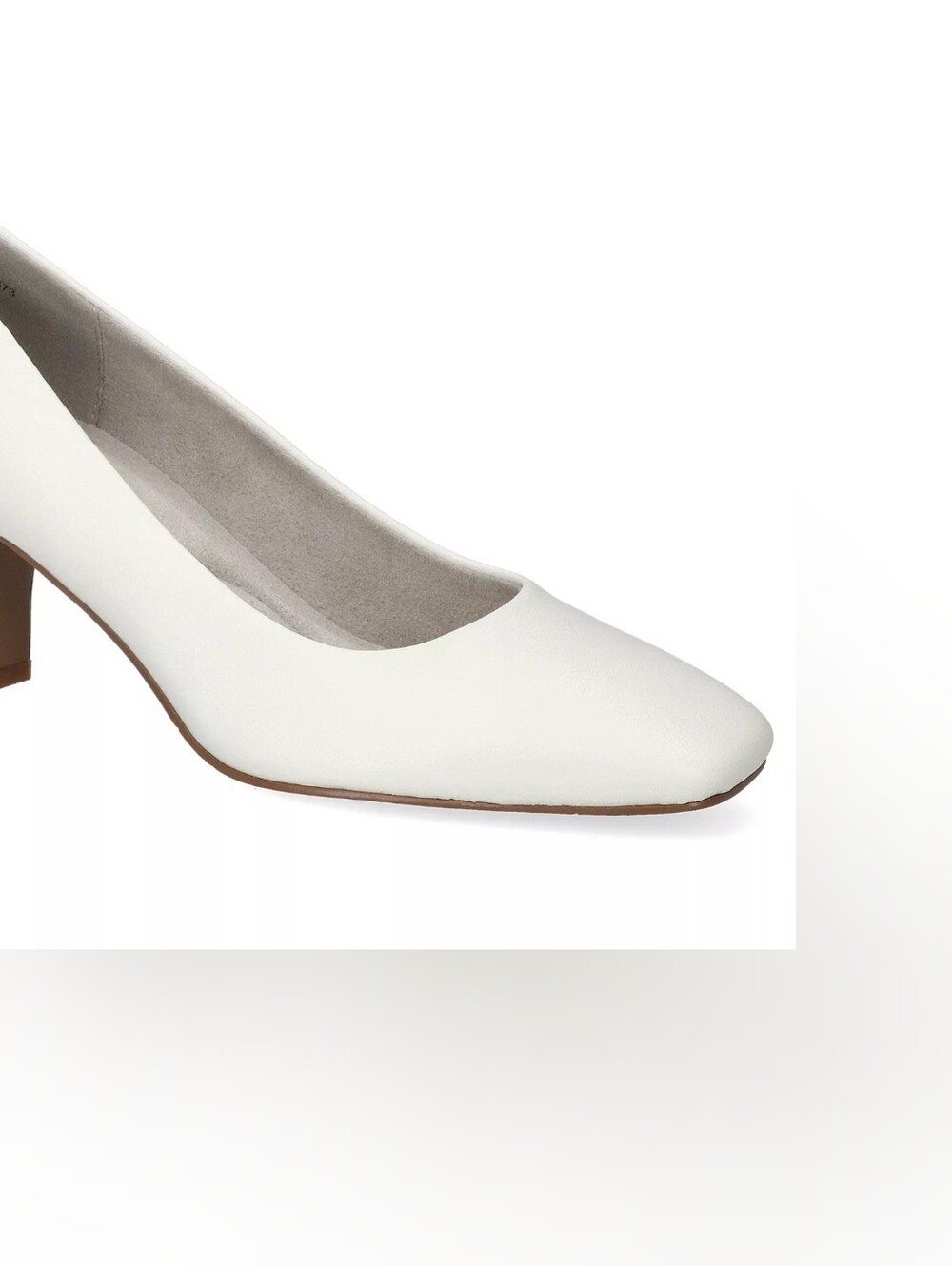 Easy Street Poet Women's Square Toe Pumps White Size 8 - Picture 4 of 6